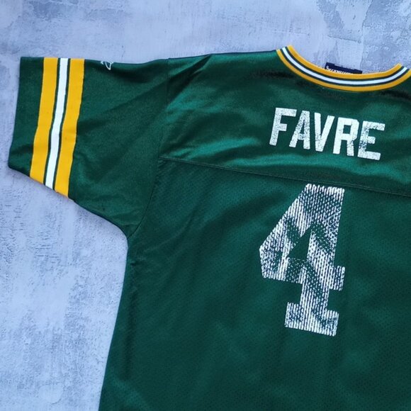 VINTAGE 90s Green Bay Packers Brett Favre Football Jersey UNISEX - Picture 9 of 9